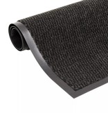 VidaXL Droogloopmat rechthoekig getuft 90x150 cm zwart