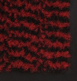 vidaXL Droogloopmat rechthoekig getuft 80x120 cm rood