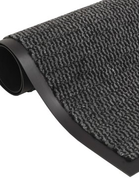 VidaXL Droogloopmat rechthoekig getuft 60x90 cm antraciet VidaXL Droogloopmat rechthoekig getuft 60x90 cm antraciet