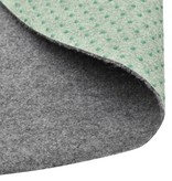 VidaXL Kunstgras met noppen rond 95 cm grijs