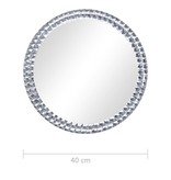 VidaXL Wandspiegel 40 cm gehard glas