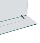 vidaXL Wandspiegel met schap 30x50 cm gehard glas