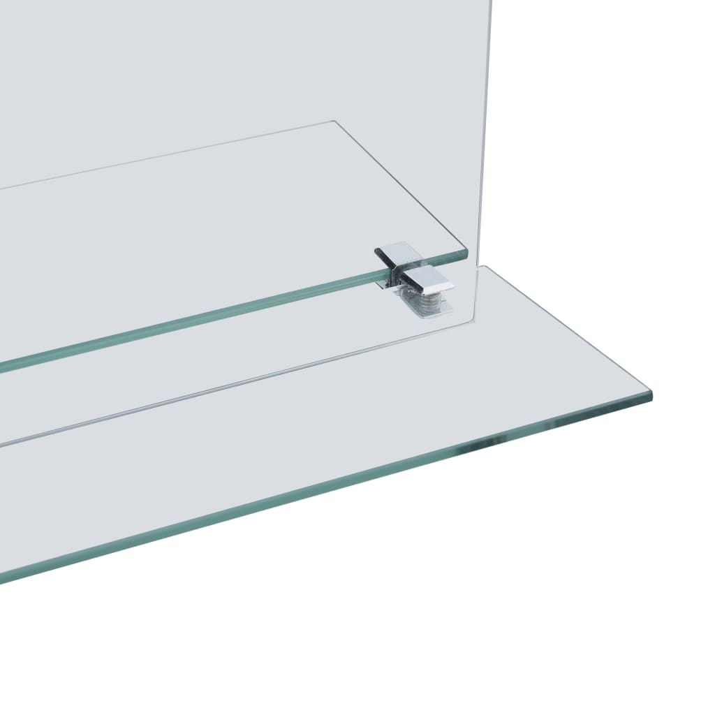 VidaXL Wandspiegel met schap 30x50 cm gehard glas