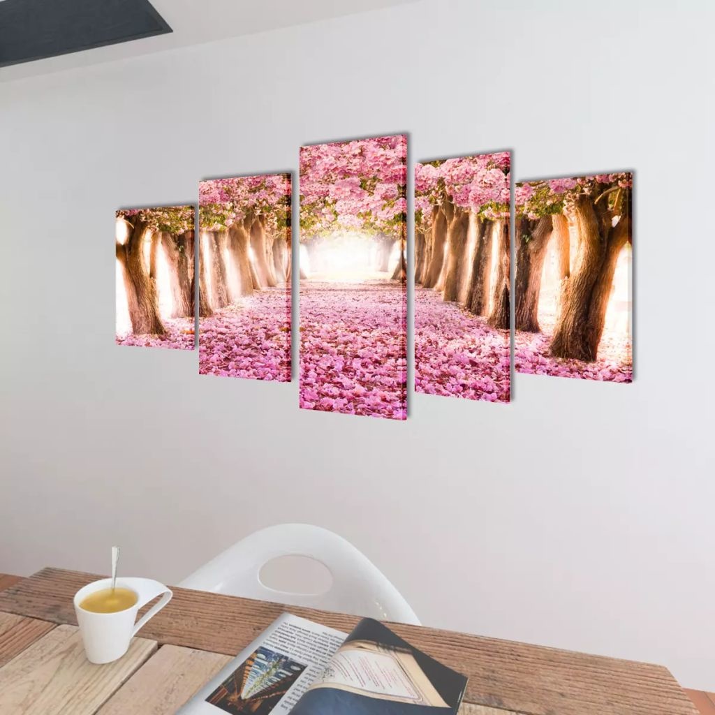 VidaXL Canvasdoeken kersenbloesem 200 x 100 cm