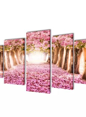 VidaXL Canvasdoeken kersenbloesem 100 x 50 cm