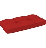 VidaXL Bankkussen pallet 80x40x12 cm rood