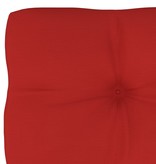 VidaXL Bankkussen pallet 80x40x12 cm rood