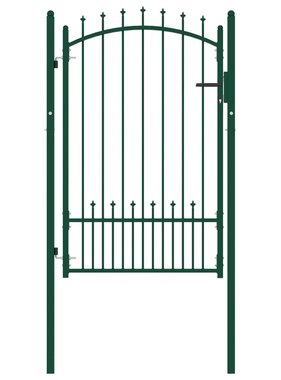 VidaXL Poort met speerpunten 100x150 cm staal groen