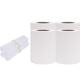 VidaXL Tuinschermen 4 st 35x0,19 m PVC wit