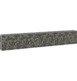 VidaXL Schanskorfmuur met deksels 300x30x50 cm gegalvaniseerd staal
