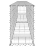 VidaXL Schanskorfmuur met deksels 300x30x50 cm gegalvaniseerd staal