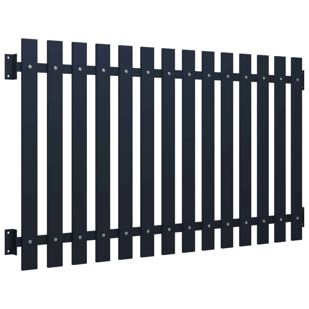 VidaXL Schuttingpaneel 170,5x75 cm gepoedercoat staal antraciet