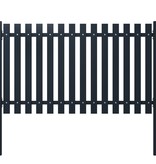 VidaXL Schuttingpaneel 174,5x125 cm gepoedercoat staal antraciet