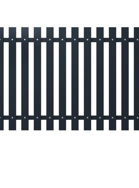 VidaXL Schuttingpaneel 174,5x125 cm gepoedercoat staal antraciet