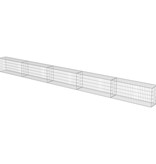 VidaXL Schanskorfmuur met deksels 600x30x50 cm gegalvaniseerd staal