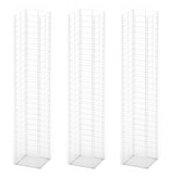 VidaXL 3-delige Schanskorfset 25x25x150 cm gegalvaniseerd draad