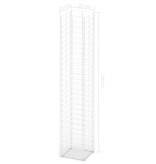 VidaXL 3-delige Schanskorfset 25x25x150 cm gegalvaniseerd draad