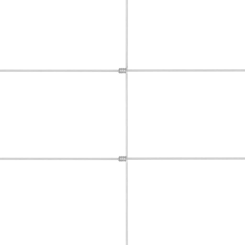 VidaXL Hek 50 m 150 cm gegalvaniseerd staal