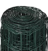 VidaXL Euro hek 25x1,2 m staal groen