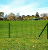 VidaXL Euro hek 10x0,8 m staal groen