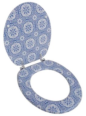 VidaXL Toiletbril van MDF met porselein dessin