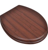 VidaXL Toiletbril simpel ontwerp MDF bruin