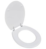 VidaXL Toiletbril simpel ontwerp MDF wit