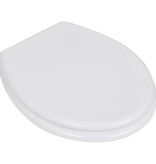 VidaXL Toiletbril simpel ontwerp MDF wit