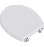 vidaXL Toiletbril simpel ontwerp MDF wit