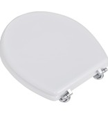 VidaXL Toiletbril simpel ontwerp MDF wit