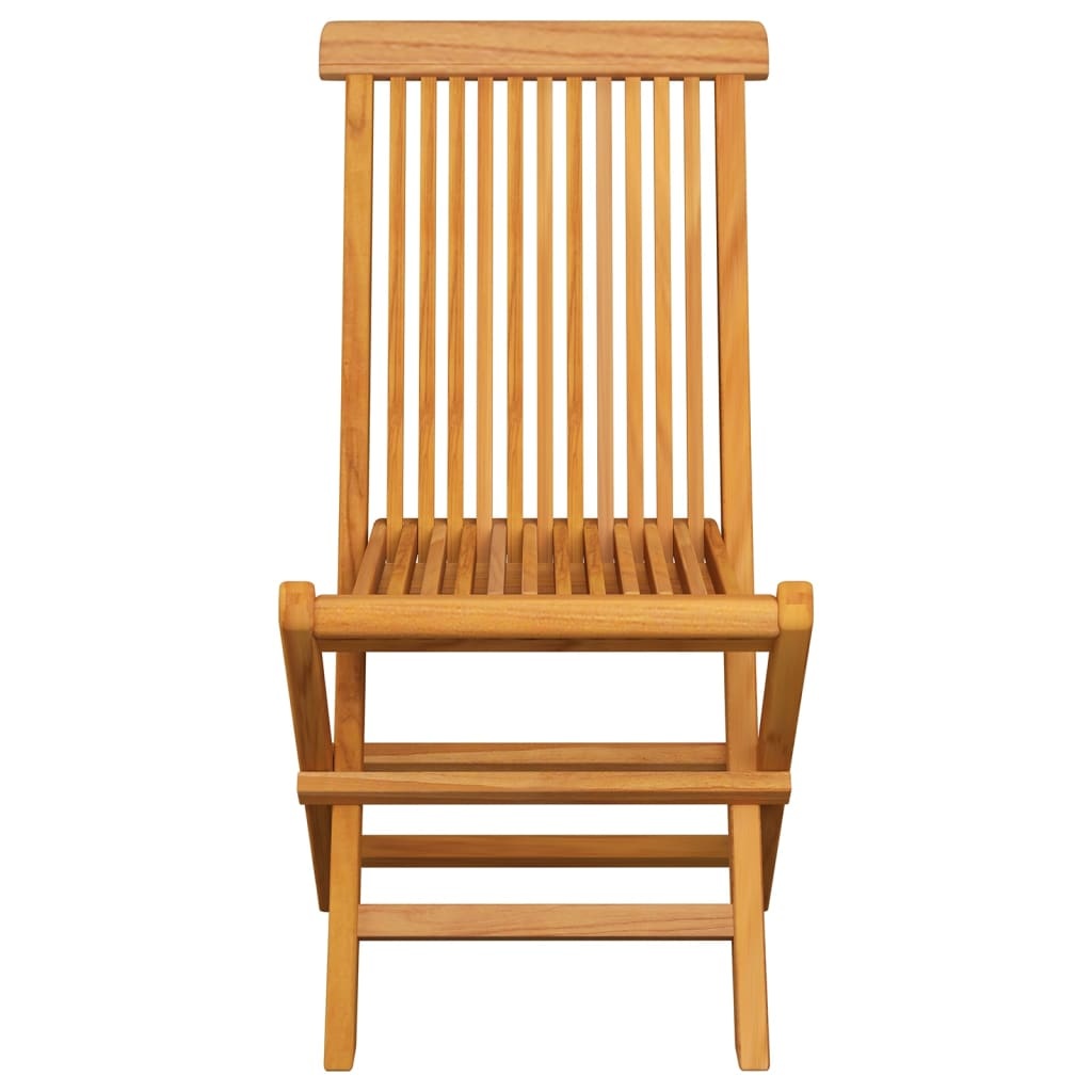 VidaXL Tuinstoelen 8 st met rode kussens massief teakhout