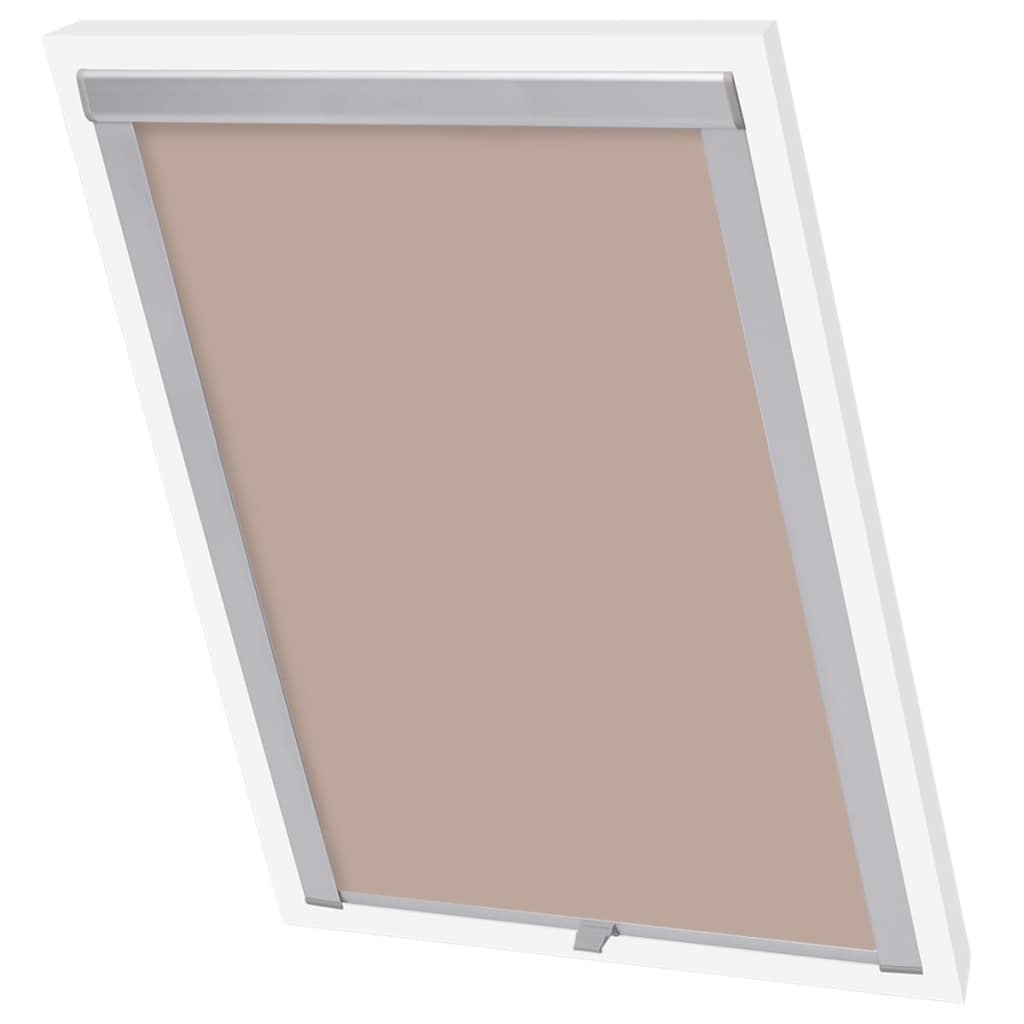 VidaXL Rolgordijn verduisterend beige SK06