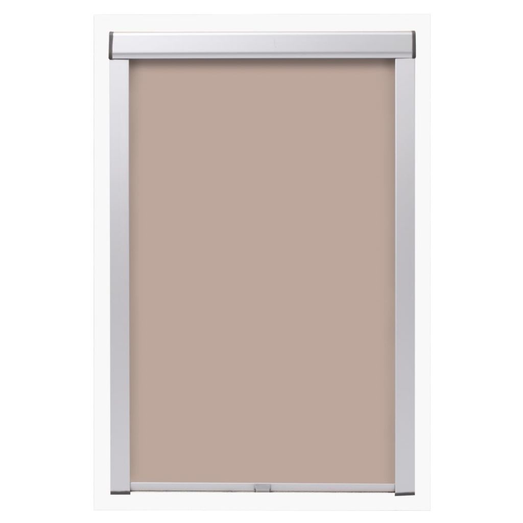 vidaXL Rolgordijn verduisterend beige P08/408