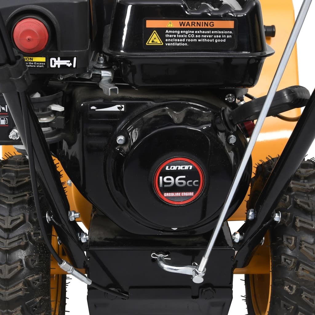 VidaXL Sneeuwblazer 6,5 pk geel en zwart