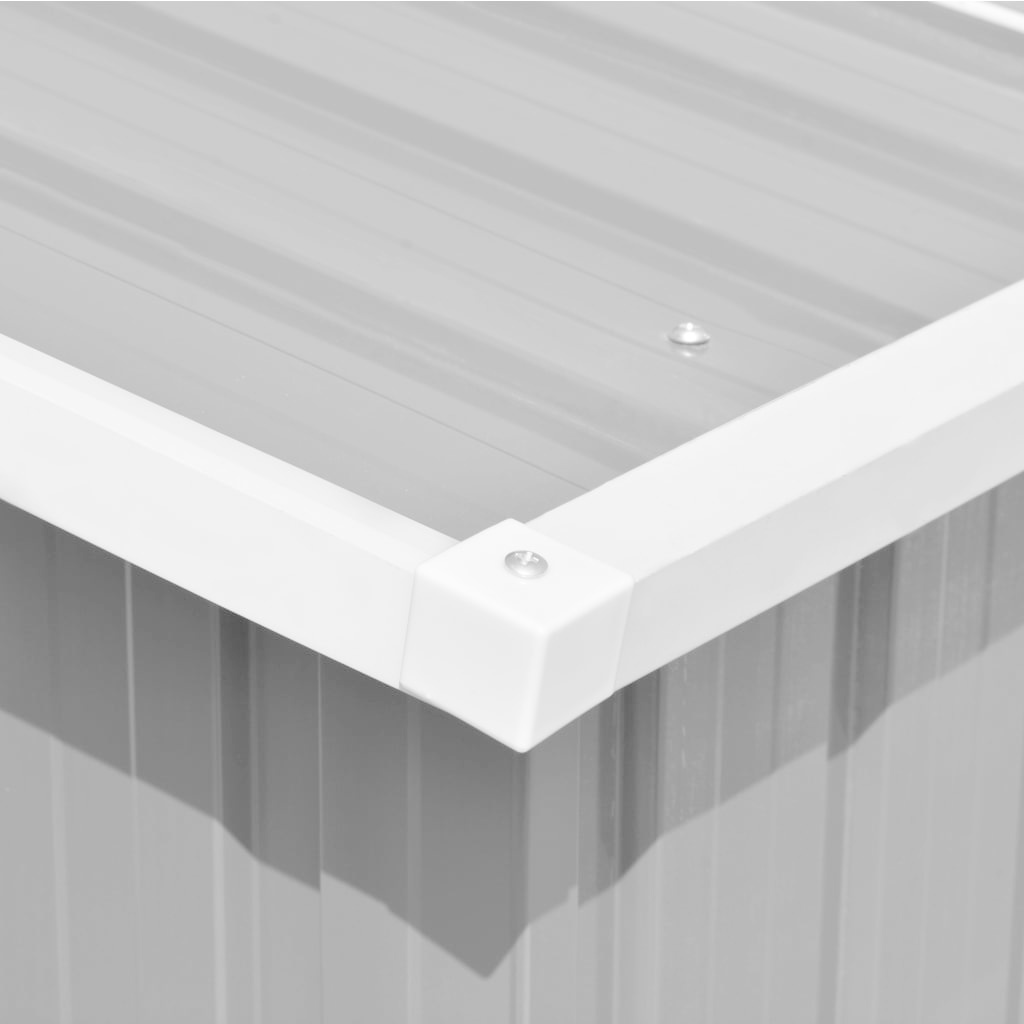 VidaXL Tuinschuur 257x497x178 cm metaal grijs