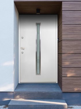 VidaXL Voordeur 110x207,5 cm aluminium wit