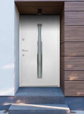 VidaXL Voordeur 110x207,5 cm aluminium wit
