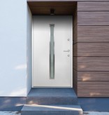 VidaXL Voordeur 90x200 cm aluminium wit
