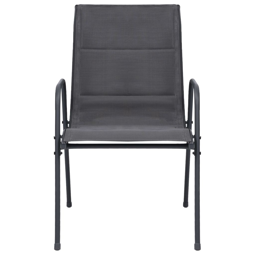 VidaXL 9-delige Tuinset staal antracietkleurig