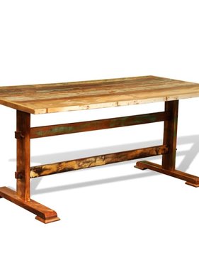 vidaXL Eettafel vintage-stijl gerecycled hout