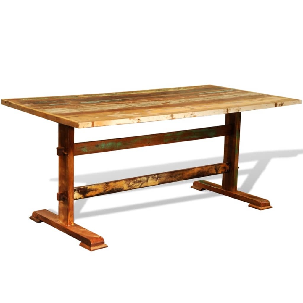 vidaXL Eettafel vintage-stijl gerecycled hout