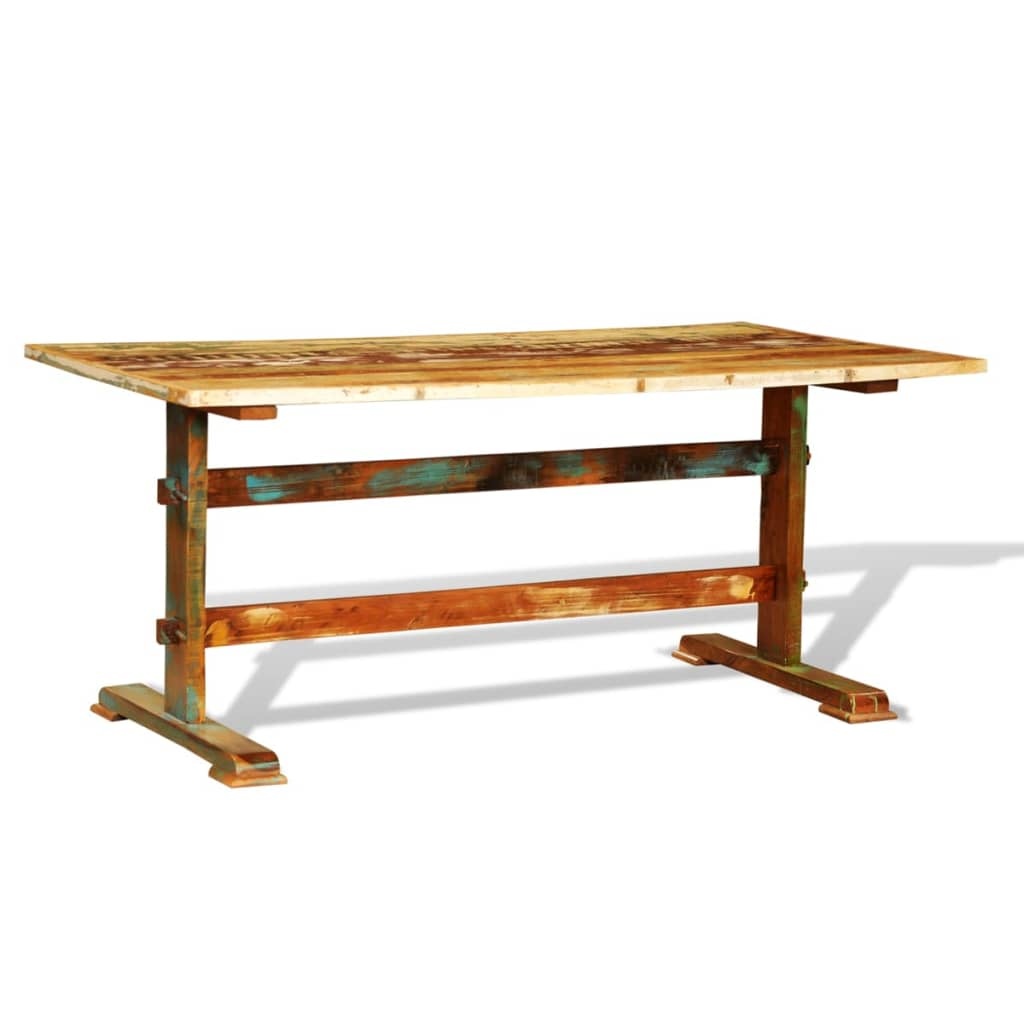 VidaXL Eettafel vintage-stijl gerecycled hout