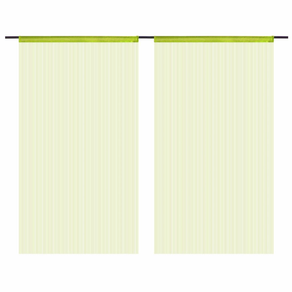 VidaXL Draadgordijnen 140x250 cm groen 2 st