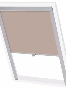 VidaXL Rolgordijn verduisterend beige S06/606