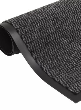 VidaXL Droogloopmat rechthoekig getuft 120x180 cm antraciet