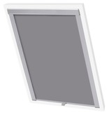 VidaXL Rolgordijn verduisterend grijs F06