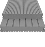 VidaXL Terrasplanken met accessoires 25 m² 4 m massief HKC zwart