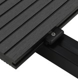 VidaXL Terrasplanken met accessoires 25 m² 4 m massief HKC zwart