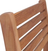 VidaXL Tuinstoelen stapelbaar 8 st met kussens massief teakhout