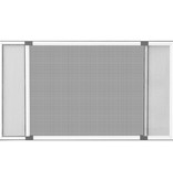 VidaXL Raamhor uitschuifbaar (75-143)x50 cm wit